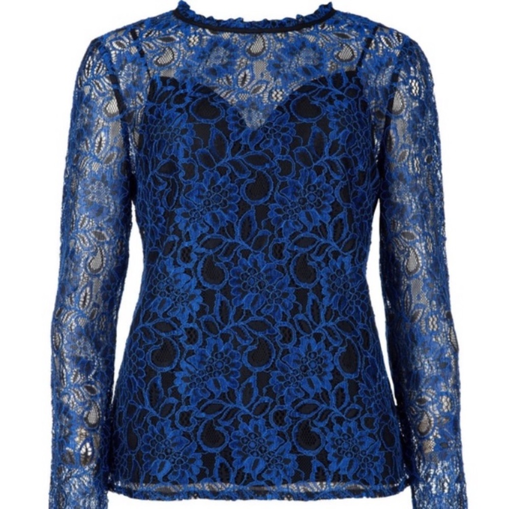 Ted Baker Blue Lace Top